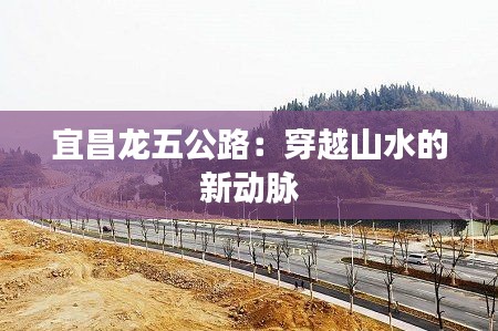 宜昌龙五公路：穿越山水的新动脉