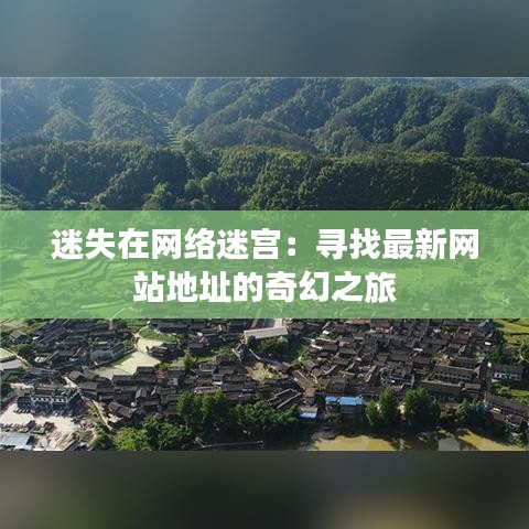 迷失在网络迷宫：寻找最新网站地址的奇幻之旅