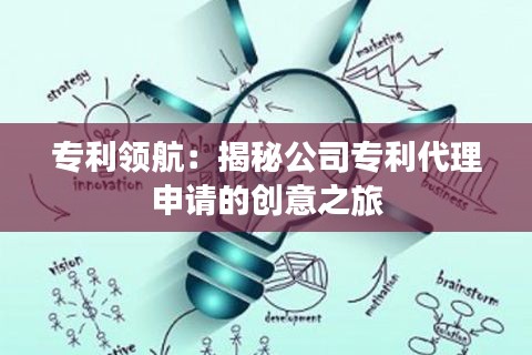 专利领航：揭秘公司专利代理申请的创意之旅