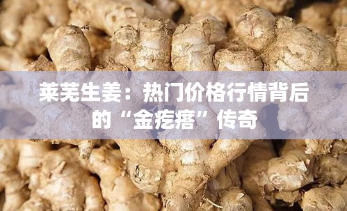 莱芜生姜：热门价格行情背后的“金疙瘩”传奇