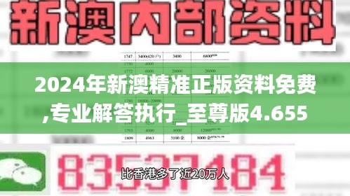 2024年新澳精准正版资料免费,专业解答执行_至尊版4.655