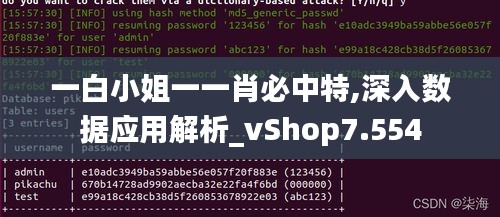 一白小姐一一肖必中特,深入数据应用解析_vShop7.554