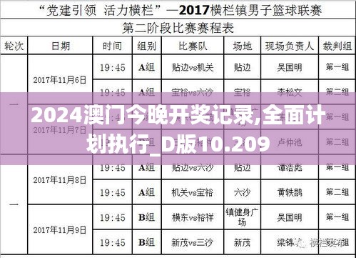 2024澳门今晚开奖记录,全面计划执行_D版10.209