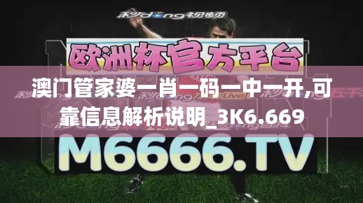 澳门管家婆一肖一码一中一开,可靠信息解析说明_3K6.669