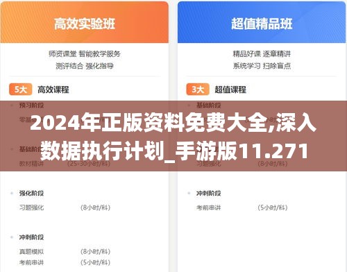 2024年正版资料免费大全,深入数据执行计划_手游版11.271