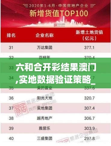 六和合开彩结果澳门,实地数据验证策略_进阶版13.698