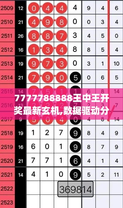 7777788888王中王开奖最新玄机,数据驱动分析决策_SE版4.317