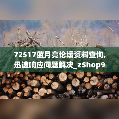 72517蓝月亮论坛资料查询,迅速响应问题解决_zShop9.170