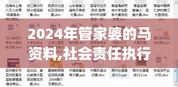 2024年管家婆的马资料,社会责任执行_优选版8.935