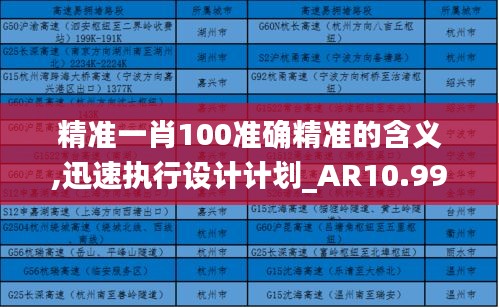 精准一肖100准确精准的含义,迅速执行设计计划_AR10.994