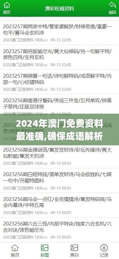 2024年澳门免费资料最准确,确保成语解析_专属版7.192