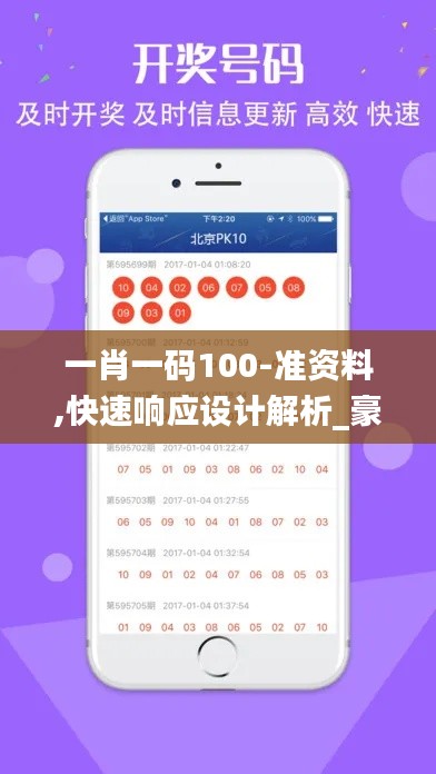 一肖一码100-准资料,快速响应设计解析_豪华版7.129