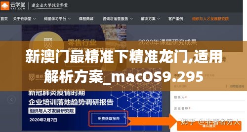 新澳门最精准下精准龙门,适用解析方案_macOS9.295