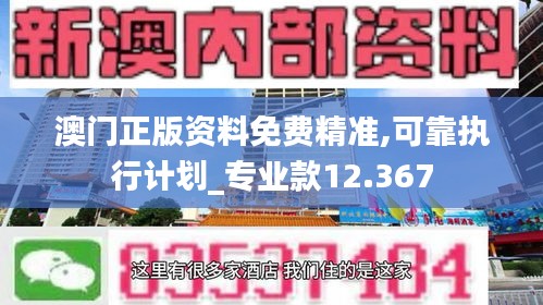 澳门正版资料免费精准,可靠执行计划_专业款12.367