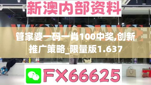 管家婆一码一肖100中奖,创新推广策略_限量版1.637