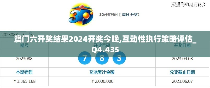 澳门六开奖结果2024开奖今晚,互动性执行策略评估_Q4.435