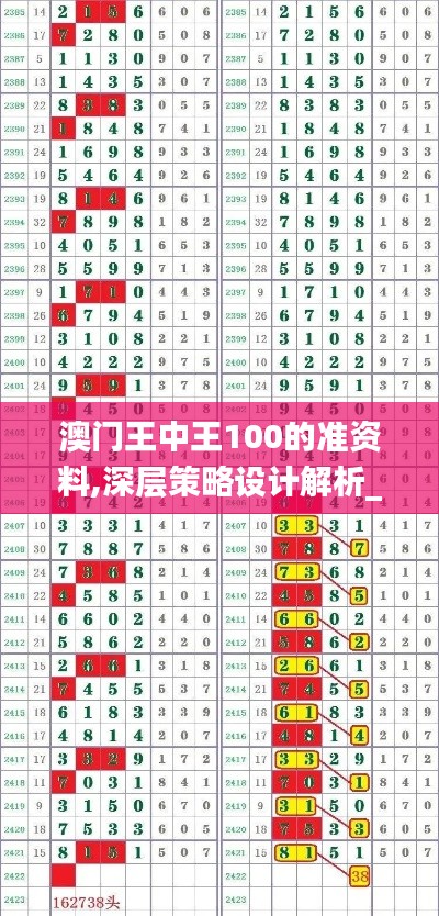 澳门王中王100的准资料,深层策略设计解析_NE版4.367