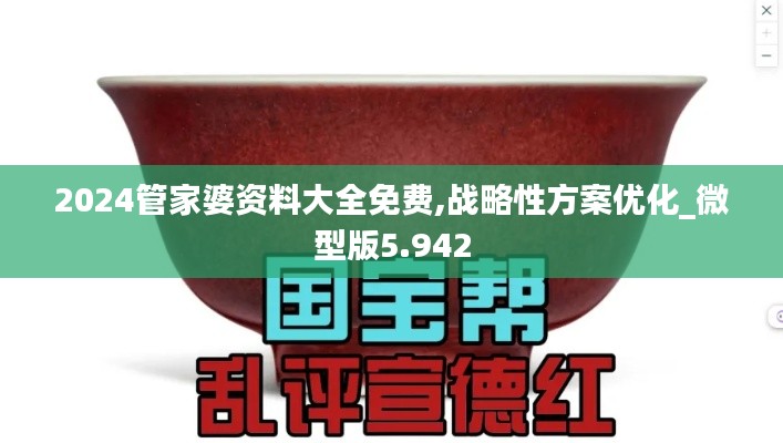 2024管家婆资料大全免费,战略性方案优化_微型版5.942