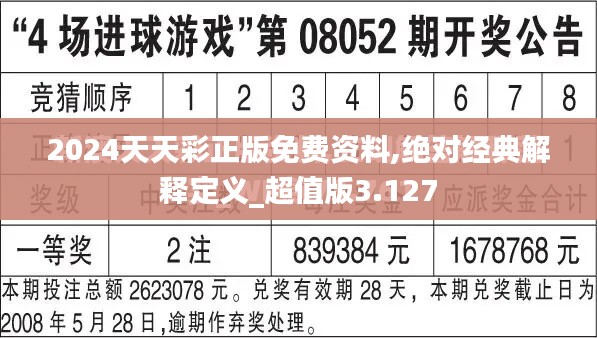 2024天天彩正版免费资料,绝对经典解释定义_超值版3.127