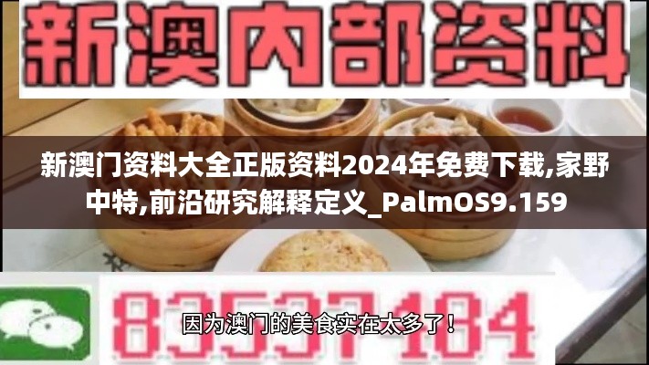 新澳门资料大全正版资料2024年免费下载,家野中特,前沿研究解释定义_PalmOS9.159