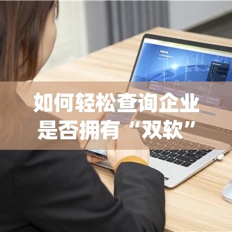 如何轻松查询企业是否拥有“双软”认证