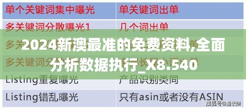 2024新澳最准的免费资料,全面分析数据执行_X8.540