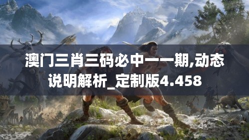 澳门三肖三码必中一一期,动态说明解析_定制版4.458