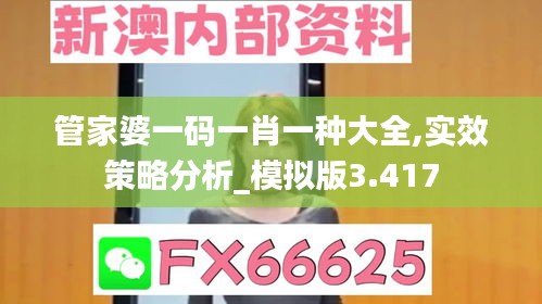 管家婆一码一肖一种大全,实效策略分析_模拟版3.417