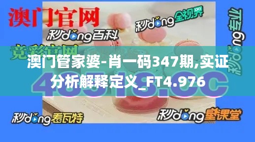 澳门管家婆-肖一码347期,实证分析解释定义_FT4.976