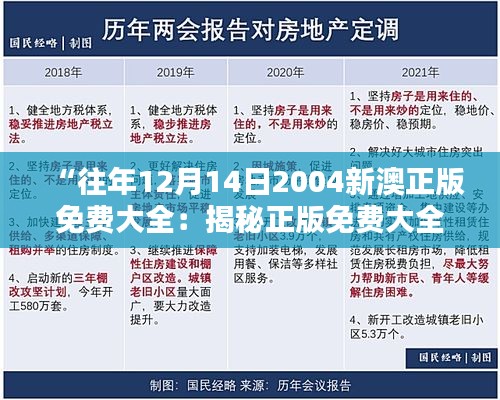 “往年12月14日2004新澳正版免费大全：揭秘正版免费大全的价值所在”