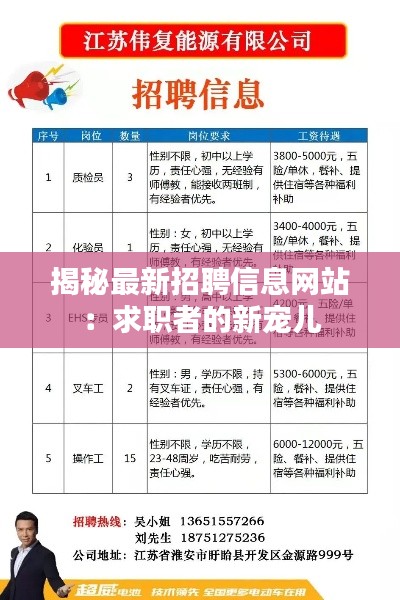 揭秘最新招聘信息网站：求职者的新宠儿