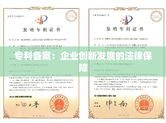 专利备案：企业创新发展的法律保障