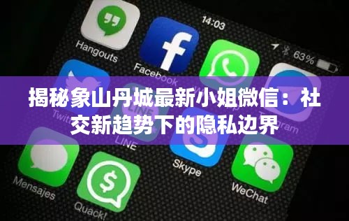 揭秘象山丹城最新小姐微信：社交新趋势下的隐私边界