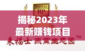 揭秘2023年最新赚钱项目：把握趋势，轻松实现财富增长