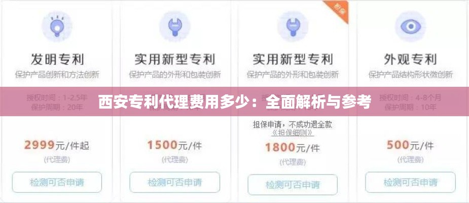 西安专利代理费用多少：全面解析与参考