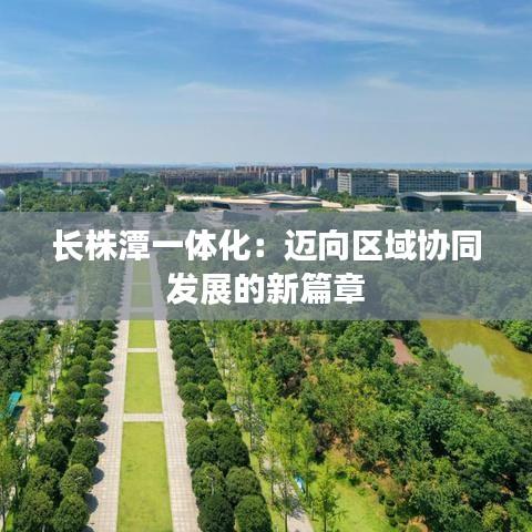 长株潭一体化：迈向区域协同发展的新篇章