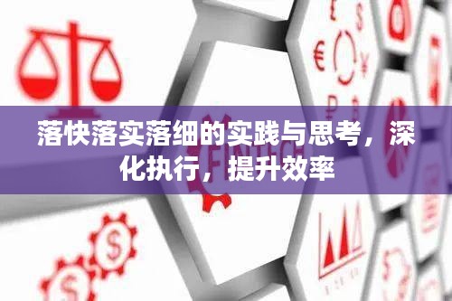 落快落实落细的实践与思考，深化执行，提升效率