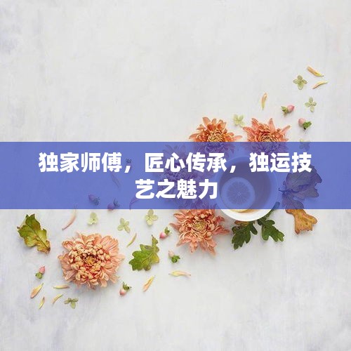 独家师傅，匠心传承，独运技艺之魅力