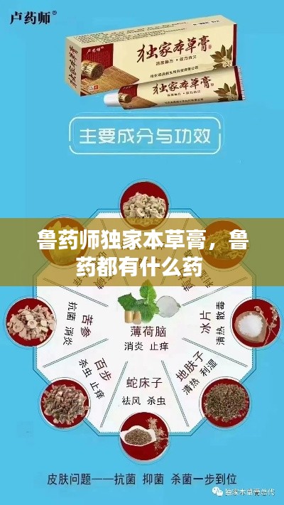 鲁药师独家本草膏，鲁药都有什么药 