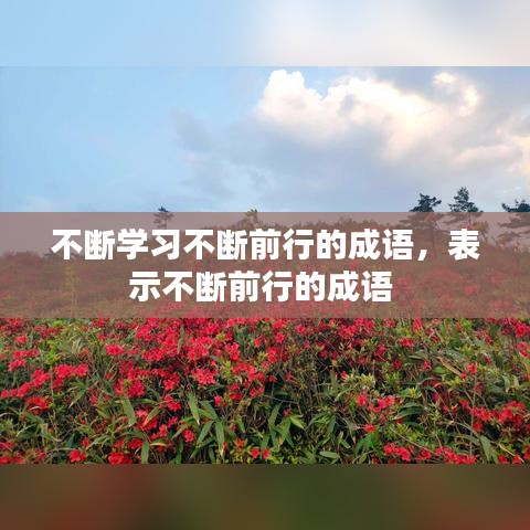 不断学习不断前行的成语，表示不断前行的成语 