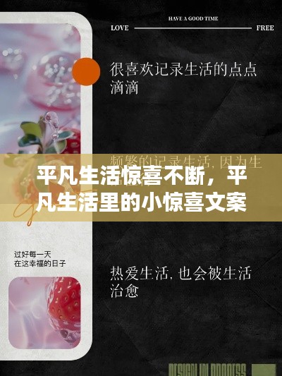 平凡生活惊喜不断，平凡生活里的小惊喜文案 