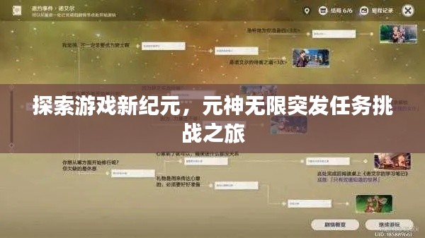 探索游戏新纪元，元神无限突发任务挑战之旅