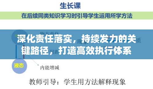 深化责任落实，持续发力的关键路径，打造高效执行体系