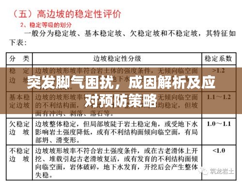 突发脚气困扰，成因解析及应对预防策略