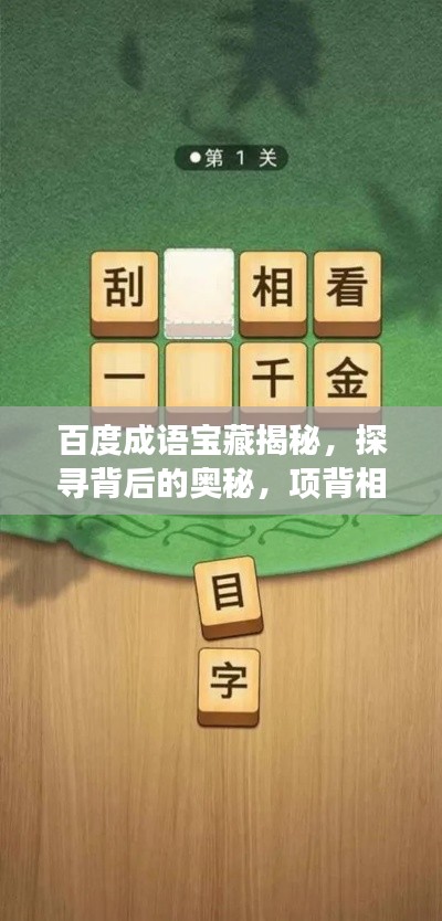 百度成语宝藏揭秘，探寻背后的奥秘，项背相望的历史与故事