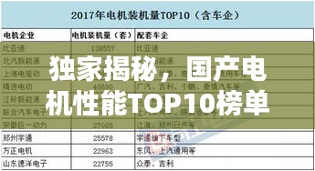 独家揭秘，国产电机性能TOP10榜单，排名大解析！